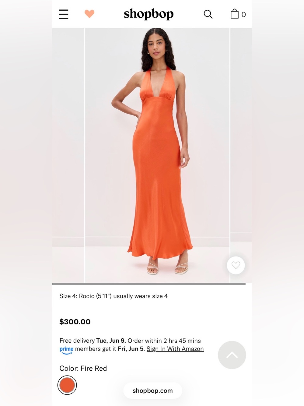 Bec + Bridge Carmela Halter Dress in Fire - Picture 2 of 9